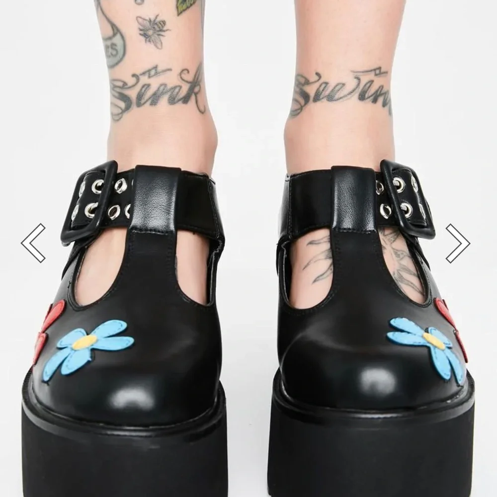 Flower‎ power platform maryjanes